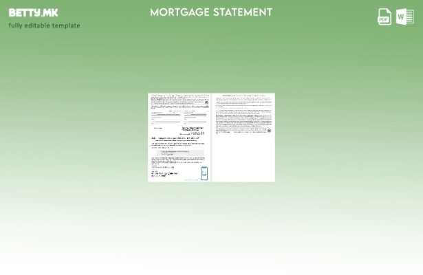 модерен стил САД Извод за хипотекарен заем од банката Њујорк Пиермонт во Word  1